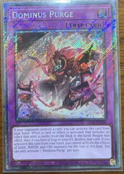 Yu-Gi-Oh! Dominus Purge (Platinum Secret Rare) Trap Card X2, Rarity Collection - Image 2