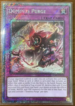 Yu-Gi-Oh! Dominus Purge (Platinum Secret Rare) Trap Card X2, Rarity Collection - Image 3