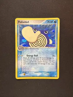 2005 POLIWHIRL Pokemon Card #68 68/115 Unseen Forces Stamped Reverse Holo MP - Image 1