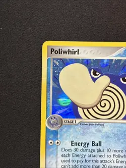 2005 POLIWHIRL Pokemon Card #68 68/115 Unseen Forces Stamped Reverse Holo MP - Image 2