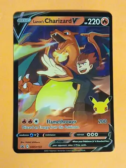 Pokemon Celebrations Collection Box Lance's Charizard V SWSH 133 Promo Card - Image 1