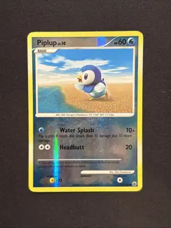 Pokemon Card - Piplup Majestic Dawn 71/100 Common Reverse Holo LP/MP - Image 1