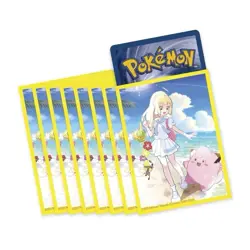 Pokemon Lillie & Clefairy Premium Card Sleeves 65ct Standard Size - Image 1