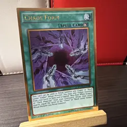 Yu-Gi-Oh TCG Chaos Form MVP1-ENG08 1st Edition Gold Rare Card NM + BONUS HOLO - Image 2