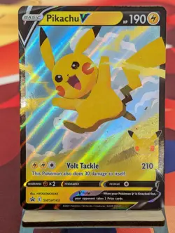 Pikachu V SWSH143 SWSH: Sword & Shield Promo Cards Holo - Image 1