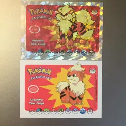 Pokemon TCG ¡Atrapalos ya! 2 Card Lot Arcanine 059 Holo Growlithe 058 SP - Image 1