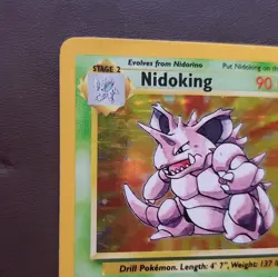 Pokemon TCG Nidoking Base Set Holo Unlimited Rare Card 11/102 LP Condition - Image 2