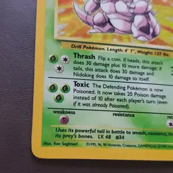 Pokemon TCG Nidoking Base Set Holo Unlimited Rare Card 11/102 LP Condition - Image 3