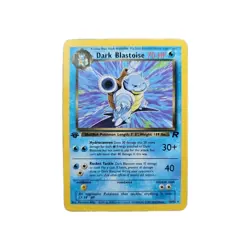 Pokemon TCG Dark Blastoise 20/82 Rare Non-Holo Card 1st Edition - Image 1