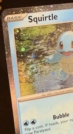 🌀Swirls🌀 Squirtle Black Star Promo Card #048 - Cosmos Holo NM - Image 5