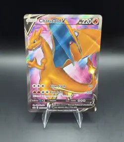Charizard V SWSH050 Sword & Shield Black Star Promo Holo Pokemon Card TCG NM ENG - Image 1