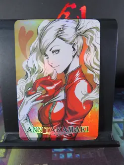 Ann Takamaki Persona 5 Art Card Rare Holo Collectible Video Game Character CCG - Image 1