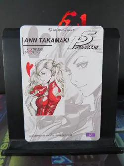 Ann Takamaki Persona 5 Art Card Rare Holo Collectible Video Game Character CCG - Image 3
