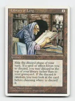 Library of Leng 351 Uncommon Fourth Edition Magic: The Gathering Cards - Image 1