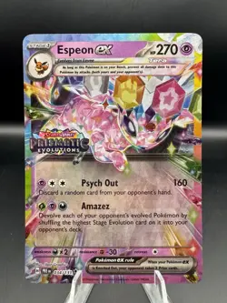 Espeon ex - (Prismatic Evolutions Stamp) 034/131 Miscellaneous Cards & Products - Image 1