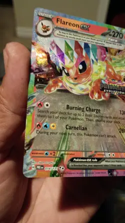 Flareon ex - (Prismatic Evolutions Stamp) 014/131 Miscellaneous Cards & Products - Image 1