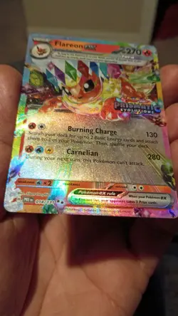 Flareon ex - (Prismatic Evolutions Stamp) 014/131 Miscellaneous Cards & Products - Image 2