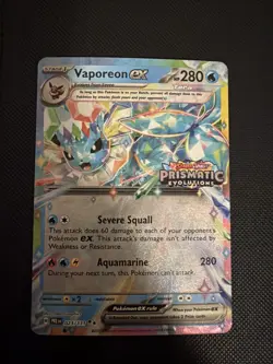 Vaporeon ex - (Prismatic Evolutions Stamp) 023/131 Miscellaneous Cards &... - Image 1