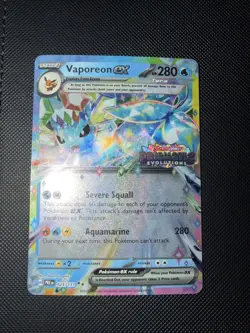 Vaporeon ex - (Prismatic Evolutions Stamp) 023/131 Miscellaneous Cards &... - Image 2