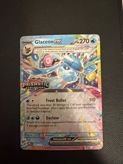 Glaceon ex - (Prismatic Evolutions Stamp) 026/131 Miscellaneous Cards & Products - Image 1