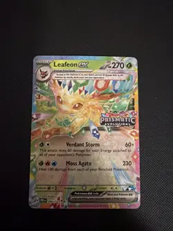 Leafeon ex - (Prismatic Evolutions Stamp) 006/131 Miscellaneous Cards & Products - Image 1