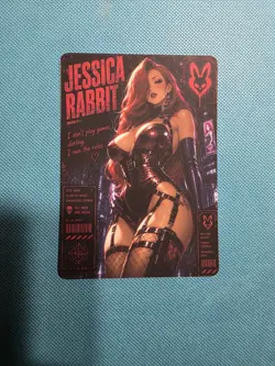 Beautiful Waifu Card- Jessica Rabbit-Goddess ACG Custom DIY Fan Art Card - Image 1