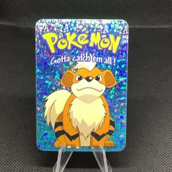 Growlithe #058 2000 Pokemon Vending Prism Holo Sticker Card - Image 1