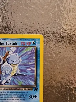 Pokemon TCG Dark Blastoise / Dunkles Turtok 20/82 Rare Non Holo German Card - Image 2