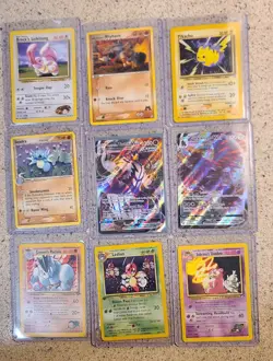​9 Pokemon Card Bundle - Vintage WotC Gym & Neo Series + Urshifu & Corviknight V - Image 1