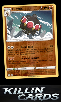 Reverse Holofoil Claydol 145/264 Pokemon Rare SWSH08: Fusion Strike Card NM - Image 1