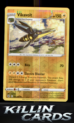 Vikavolt 101/264 Pokemon Rare SWSH08: Fusion Strike Card NM - Image 1