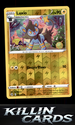 Reverse Holofoil Luxio 092/264 Pokemon Uncommon SWSH08: Fusion Strike Card NM - Image 1