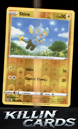 Reverse Holofoil Shinx 091/264 Pokemon Common SWSH08: Fusion Strike Card NM - Image 1