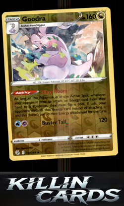 Reverse Holofoil Goodra 197/264 Pokemon Rare SWSH08: Fusion Strike Card NM - Image 1