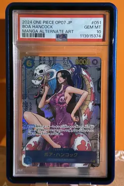 2024 One Piece 500 Years in the Future JP Boa Hancock Manga Art #OP07-051 PSA 10 - Image 1