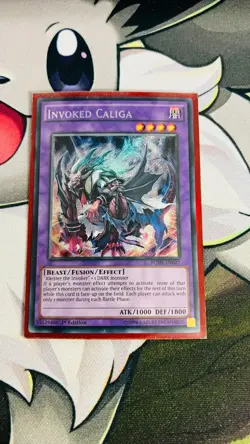Yugioh Invoked Caliga FUEN-EN027 Secret Rare 1st Edition Near Mint NM - Image 1