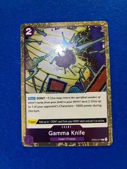 One Piece CCG - Gamma Knife OP05-077 (Pirate Foil, PRB02) - Image 1