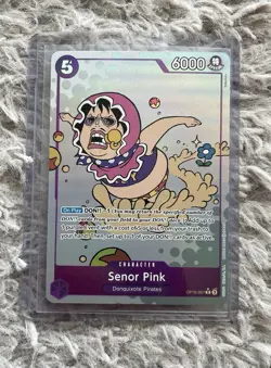 Senor Pink OP10-067 SR Alt Art One Piece TCG Royal Blood English NM Foil - Image 1