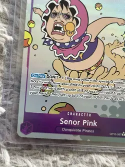 Senor Pink OP10-067 SR Alt Art One Piece TCG Royal Blood English NM Foil - Image 4