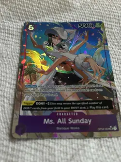 Ms. All Sunday (Alternate Art) OP04-064 One Piece Kingdoms of Intrigue Foil - Image 1