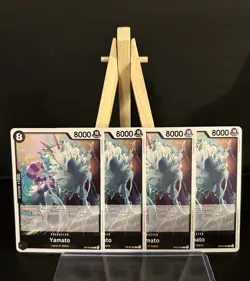 One Piece TCG - Yamato OP16-055 R Foil Playset (x4) The Time of Battle - Image 1