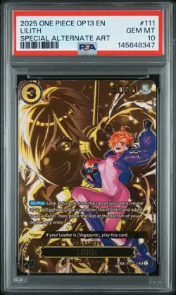 2025 ONE PIECE OP13-CARRYING ON HIS WILL SPECIAL ALTERNATE ART LILITH PSA 10 - Image 1