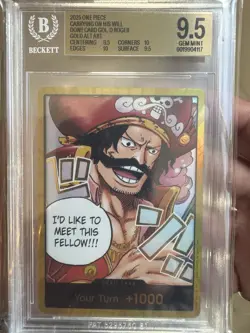 One Piece Gol.D.Roger Gold Don Carrying On His Will Gem Mint 9.5 New Bgs Slab - Image 1