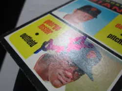 GEORGE FOSTER 1971 TOPPS IN PERSON AUTOGRAPHED ROOKIE BASEBALL CARD # 276 VG - Image 5