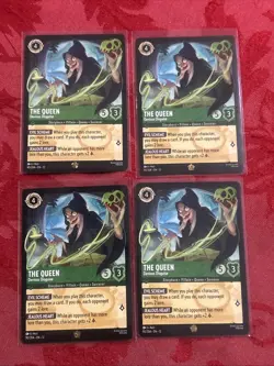 4x Lorcana Wilds Unkonow - The Queen - Devious Disguise - 90/204 - Legendary x4 - Image 1