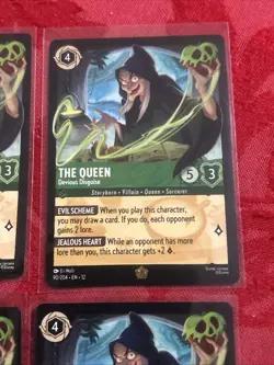 4x Lorcana Wilds Unkonow - The Queen - Devious Disguise - 90/204 - Legendary x4 - Image 2
