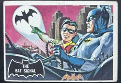 1966 Topps Batman BLACK BAT, Batman, The Bat Signal card #3 Gorgeous! - Image 1