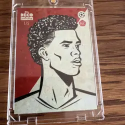 2025-26 Topps Deco Estevao Artistry Rookie 1/5 Rare - Image 1