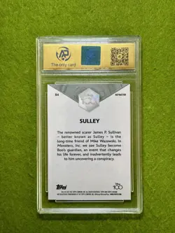 SULLEY of MONSTERS INC. Disney 100 REFRACTOR RPA 9.5 GEM MT SP 2023 Topps Chrome - Image 2