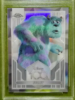 SULLEY of MONSTERS INC. Disney 100 REFRACTOR RPA 9.5 GEM MT SP 2023 Topps Chrome - Image 3
